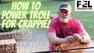 How to Power Troll for Crappie Les Smith explains Fish Eat Live