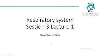 Respiratory S3 L1 ( lung mechanics)