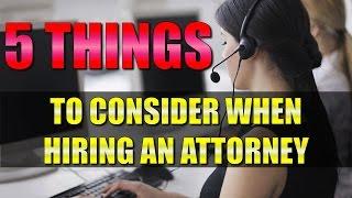 Personal Injury Lawyer: Top 5 facts to consider when finding the right attorney