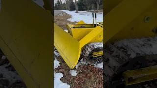 Sneak peak that the mini dozer runs! Full video coming soon #michigan #struck #minibulldozer #unique