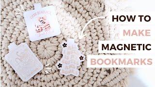 CRICUT PROJECTS TO SELL: Magnetic Bookmarks!  // How To Make Magnetic Bookmarks With Cricut