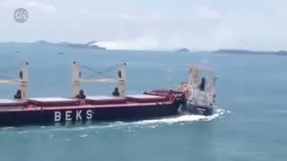 Hit 2018 Ship Collision, Accident video