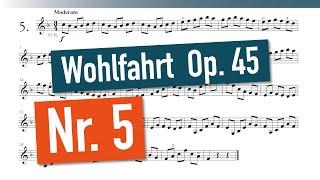 Franz Wohlfahrt - 60 Studies Op. 45 - Nr. 5