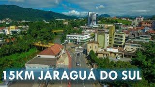 Passeio por Jaraguá do Sul por drone - 15 km sobrevoando a cidade