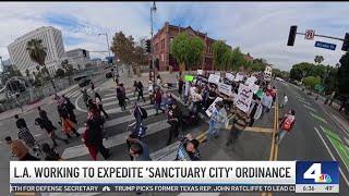 LA working to expedite 'sanctuary city'ordinance