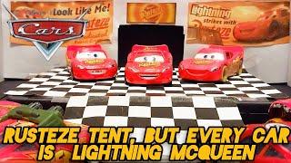 Disney Pixar Cars | Rusteze Tent, But Every Car Is Lightning McQueen