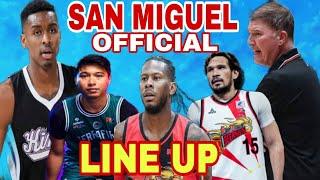 SAN MIGUEL BEERMEN OFFICIAL ROSTER LINE OF PBA COMMISSIONERS CUP