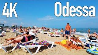 4K BEACH WALK in Odessa, Ukraine / July 2021