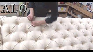 DIY-HOW TO UPHOLSTER YOUR OWN TUFTED HEADBOARD | DIY - ALO Upholstery