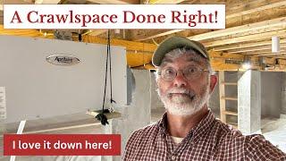 A Crawlspace Done Right — Encapsulated & Conditioned
