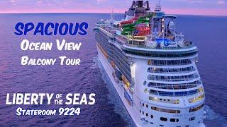 2023 Liberty of the Seas Spacious Ocean View Balcony Tour (Cabin 9224) - Royal Caribbean