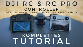 Dji RC und RC Pro Controller - Funktionen Unterschiede Dji Mavic 3 Pro Dji Mini 3 Pro