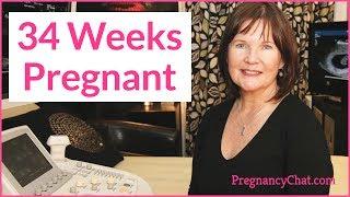 "34 Weeks Pregnant" by PregnancyChat.com @PregChat