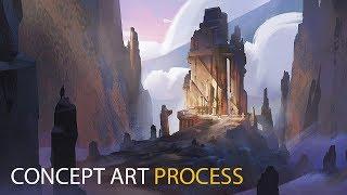 Mountain Ruin: Environment Concept Art Process