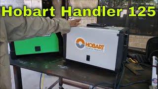 Hobart Handler 125 Flux Core Mig welder unboxing and review for beginners
