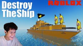 KENE KEJAR DENGAN VIEWERS ! || DESTROY THE SHIP ROBLOX