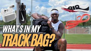 What's in my Track & Field Bag? Track Bag Essentials || NIKE PRO Aaron Kingsley Brown