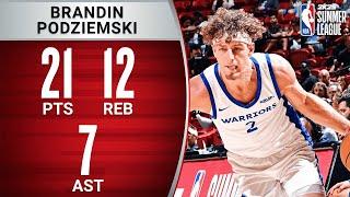 Brandin Podziemski GETS BUSY In Summer League! 