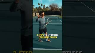 3 Steps To Effortless Tennis Forehand POWER - Link in comment for FTS