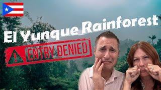 We were DENIED entry into the El Yunque Rainforest in Puerto Rico #emptynester #travel #puertorico