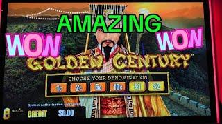 ( AMAZING RUN ) GOLDEN CENTURY SLOT MACHINE.  #slots #casino #slotmachine #jackpot