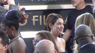 Gillian Flynn arriving to the Hollywood Film Awards