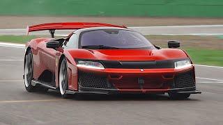 NEW Ferrari F80 Hypercar engine Sound | Start Up, Revs, Accelerations during Global Dynamic Debut!