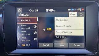 2019 Kia - Delete or Add Radio Station Preset