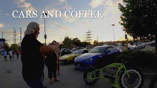 BIKE RIDE TO CARS AND COFFEE ON OUR CUSTOM E-BIKES - VLOG #48