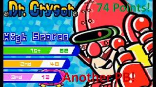 WarioWare Touched. Dr. Crygor Stage. 74 Points. PB!