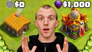 I Spent $1,000 Beating Clash of Clans!