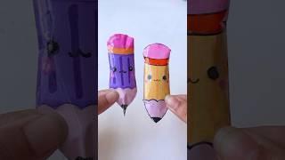 DIY Squishy mini pencil ️ #shorts #tonniartandcraft #craft #art #love