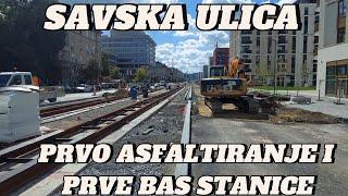 Beograd novi radovi SAVSKA ulica prva stajališta Bas faza do 1 novembra pa druga strana i kružni tok