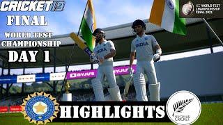 India vs New Zealand World Test Championship 2021 Match Day 1 - Cricket 19 Gameplay 1080P 60FPS