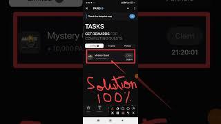 Paws New Task Mystery Quest | How To Complete Paws Mystery Quest Task | Paws Airdrop Mystery Quest