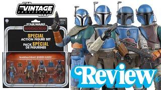 Star Wars The Vintage Collection Mandalorian Shriek-Hawk Special Action Figure Set Review!