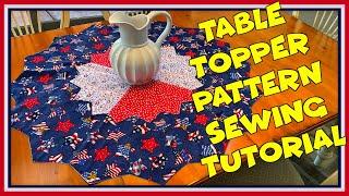 Table Topper Pattern Sewing Tutorial | The Sewing Room Channel