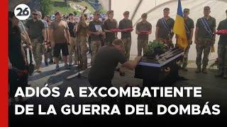 Último adiós a excombatiente de la guerra del Dombás en Ucrania