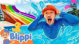 Sink or Float Adventure with Blippi in Milan!  | Educational Videos for Kids