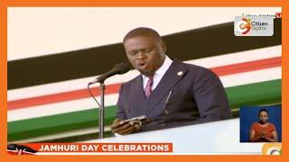 Nairobi Governor Johnson Sakaja's speech during Jamhuri Day celebrations at Uhuru Gardens