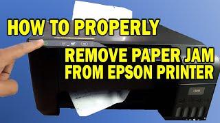 CARA BENAR! Mengatasi Kertas Nyangkut pada printer epson L3250 L3210 L3150, dll.