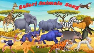 Safari Animal Sounds Song | Animal Sounds Song for Kids | Kids TV