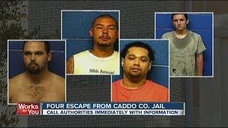 4 Caddo County inmates still missing after escape Sunday