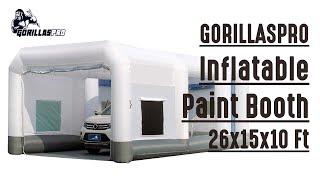 GORILLASPRO Inflatable Paint Booth 26x15x10Ft