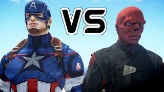 Captain America Vs The Red Skull - EPIC BATTLE