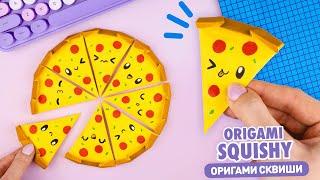 Origami Squishy Paper Pizza | How to make squishy without glue & tape