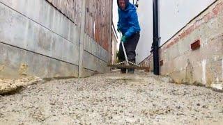 ️ Pouring Concrete for Our Basement Path and Porch Build | DIY Home Renovation Update! 