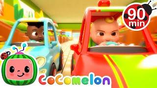 Shopping Cart Race  Need To Go Fast! | CoComelon | Nursery Rhymes for Babies