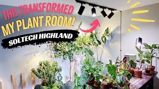 plant room makeover with soltech + how far to place a grow light