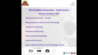 Mathematics   Best Global Universities US News Rankings 2021 #shorts #studyabroad